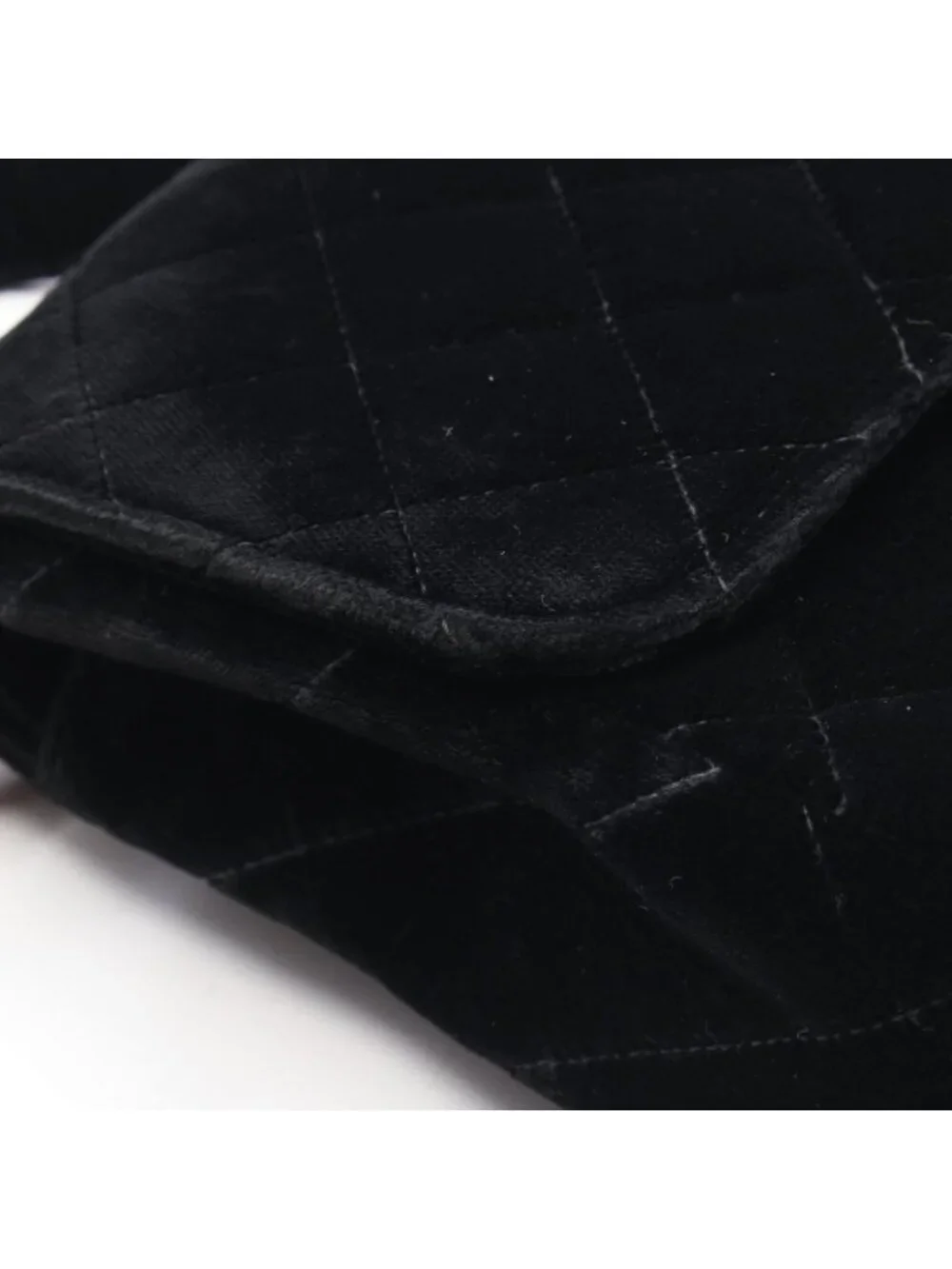 Chanel Backpack Quilted Black Fabric
